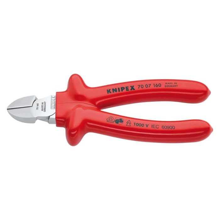 KNIPEX - Cleste cu tais lateral cromat izolat 180mm [7007180]