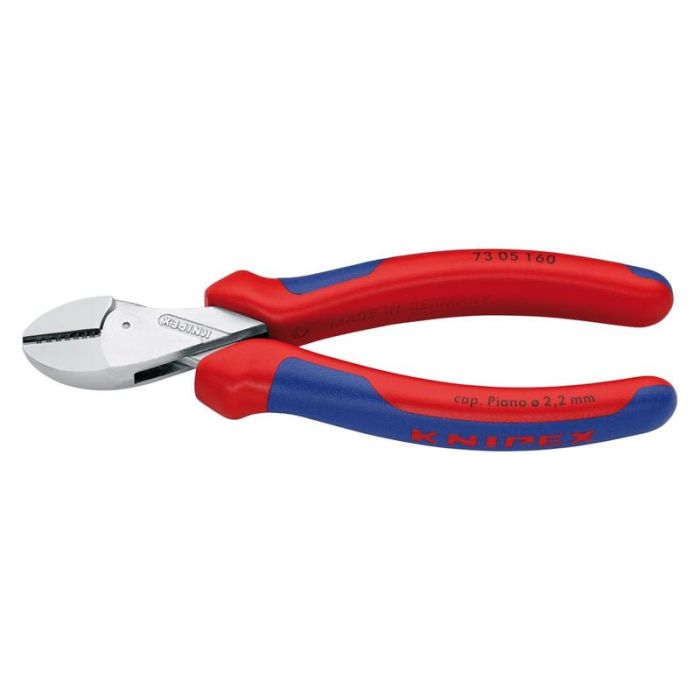 KNIPEX - Cleste cu tais lateral cromat cu manere din plastic 160mm [7305160]