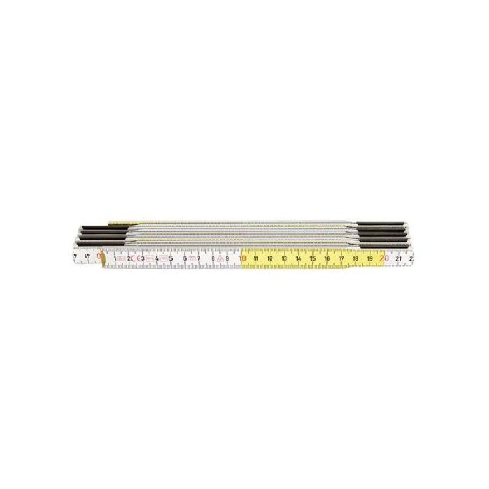 Hultafors - Metru pliabil din fag 2m x 17mm galben alb [105254]