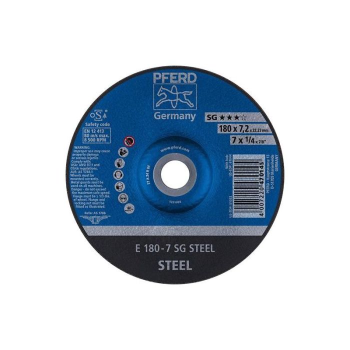 Pferd - Disc de slefuit A24RSG 178x7mm [E178-7A24RSG]