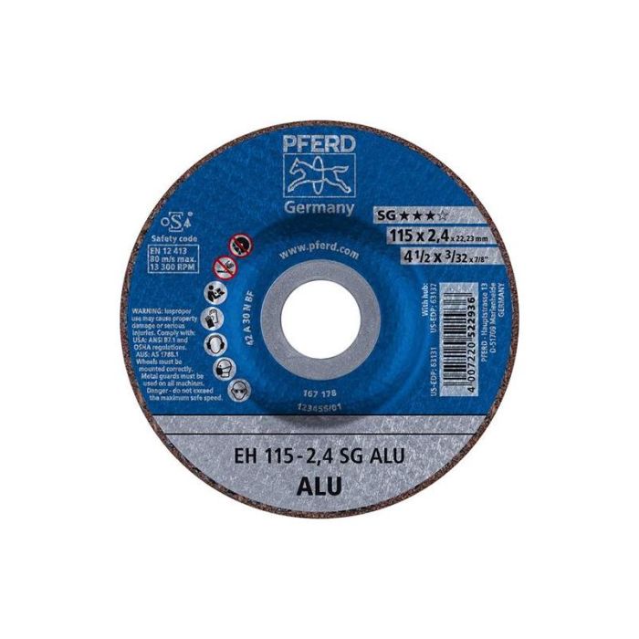 Pferd - Disc de debitare pentru aluminiu A30NSG 115x2.4mm [EH115-2,4A30NSG-ALU]