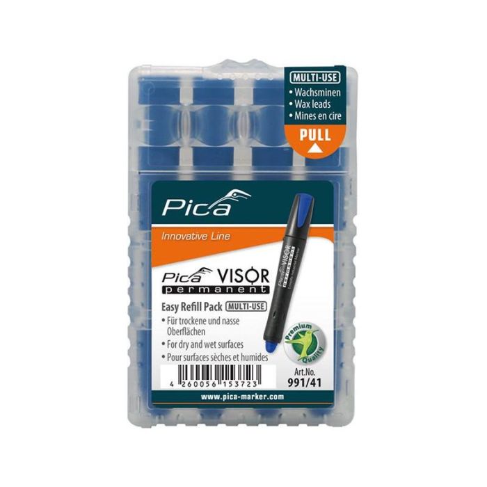 Pica - Set mine pentru marker permanent VISOR Industrial albastru [991/41]