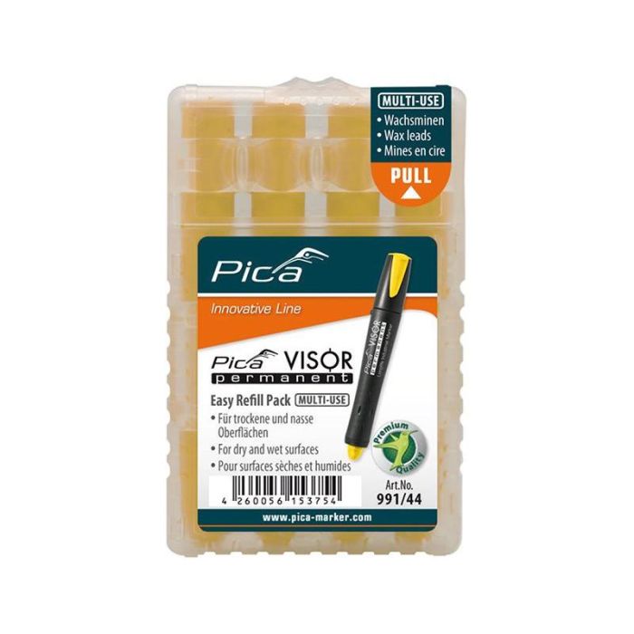 Pica - Set mine pentru marker permanent VISOR Industrial galben [991/44]