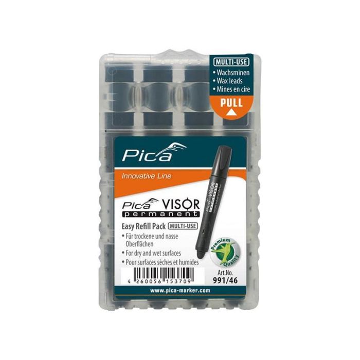 Pica - Set rezerva pentru marker permanent VISOR Industrial negru [991/46]