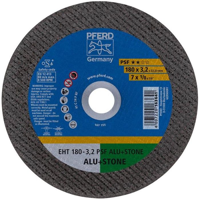 Pferd - Disc de taiere C24PPS drept 178x3.2mm [EHT178-3,2C24PPSF]