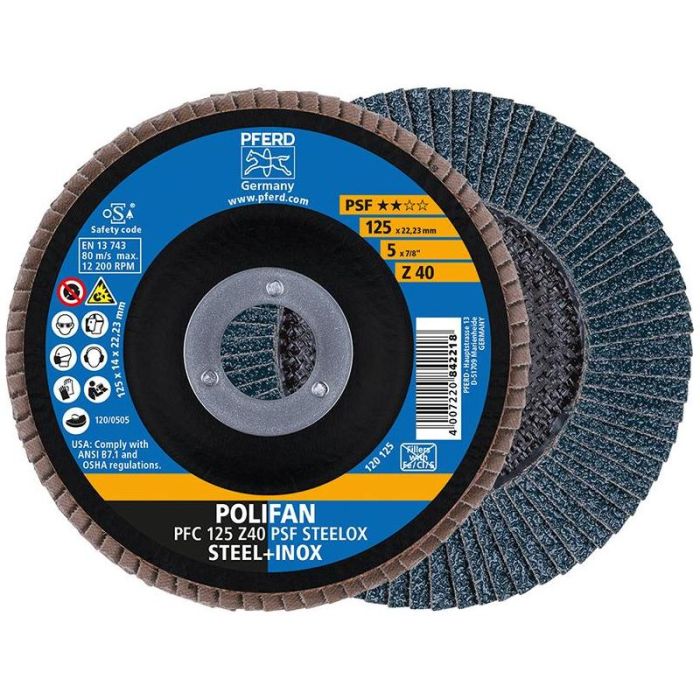 Pferd - Disc lamelar Z 40PSF drept 125mm P40 [67764125]