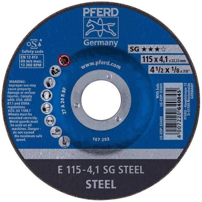 Pferd - Disc de slefuit A24RSG 115x4mm [62211436]