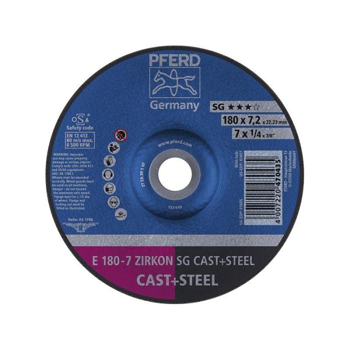 Pferd - Disc de slefuit ZA30S SG 178x7.2mm [62217628]