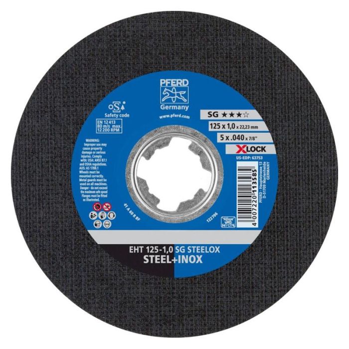 Pferd - Disc de taiere SG X-LOCK STEELOX 125x1mm 125x1mm [61341113]