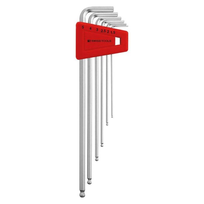 PB Swiss Tools - Set chei imbus cap cu bila de 1.5-5mm, 6 piese [PB212.LH-5]