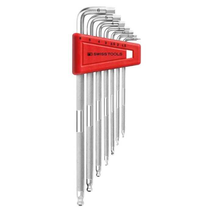 PB Swiss Tools - Set chei imbus 1.5-6mm SAFETY cap cu bila, 7 piese [PB3212.LH-6]