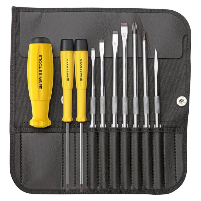 PB Swiss Tools - Set surubelnite ESD cu lame interschimbabile, 10 piese [PB8215.ESD]