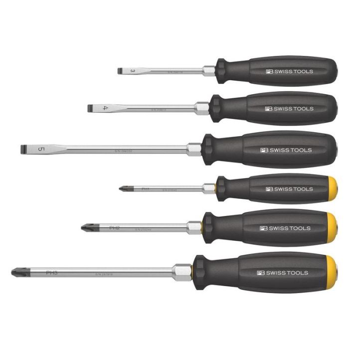 PB Swiss Tools - Set surubelnite cu fanta/PH impact cap PB SwissTools 6 piese [PB8249.DN]