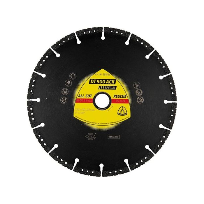 Klingspor - Disc diamantat DT900 Special, 125x2.8x22.23mm