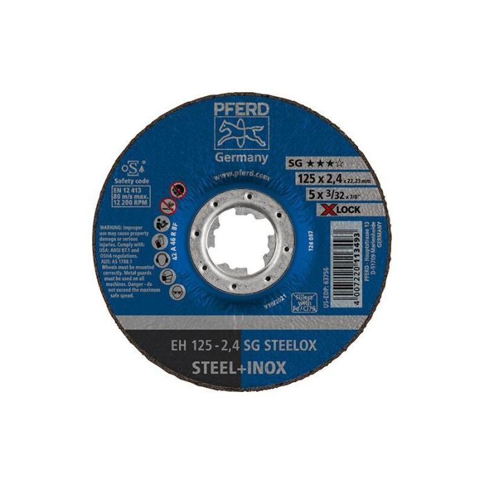 Pferd - Disc de taiere SG X-LOCK STEELOX 125x2.4mm 125x2.4mm [61340125]