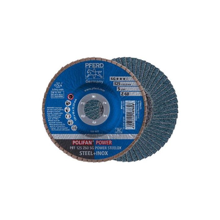 Pferd - Disc abraziv lamelar Z 80SGP POWER 125mm P80 [PFC125Z80SG]