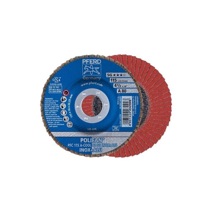 Pferd - Disc lamelar A-COOL SG curbat 115mm P80 [PFC115A80SG-COOL]