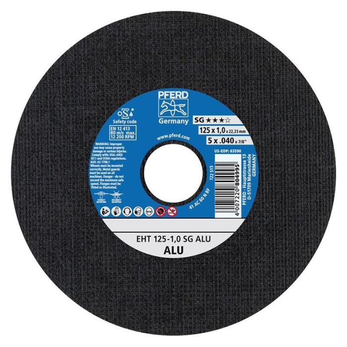 Pferd - Disc de taiere drept pentru aluminiu A30NSG 125x1mm [61341115]