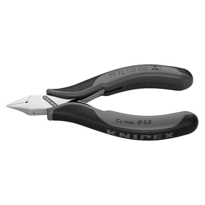 KNIPEX - Cleste cu tais pentru electronica ESD 115mm [7772115ESD]