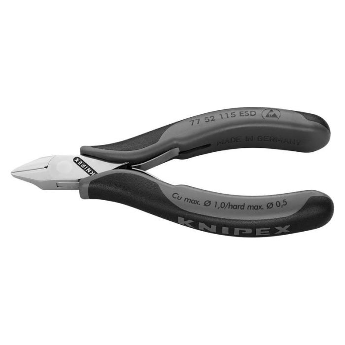 KNIPEX - Cleste cu tais lateral ESD cu varf plat 115mm [7752115ESD]