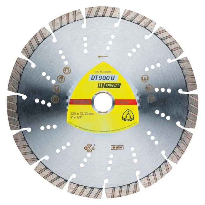 KLINGSPOR - Disc diamantat DT900U 115x22.23 mm [325206]