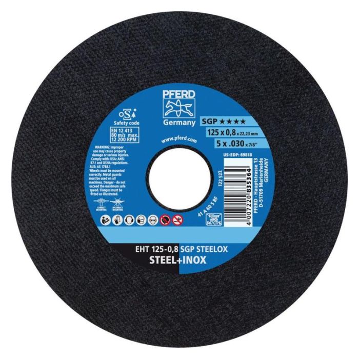 Pferd - Disc de taiere X-Slim A60SSGP-INOX 125x0.8mm [EHT125-0,8S]