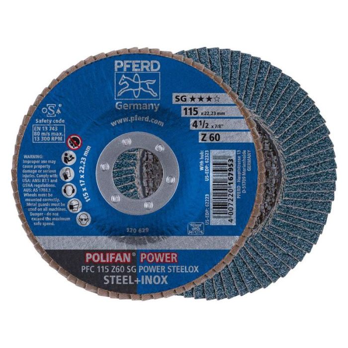 Pferd - Disc abraziv lamelar Z 60SGP POWER 115mm P60 [PFC115Z60SG]