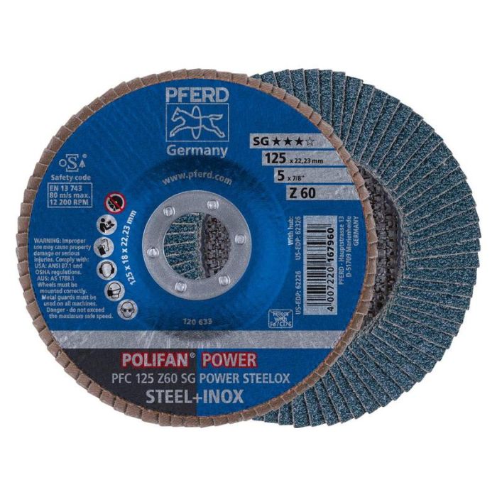 Pferd - Disc lamelar Z 60SGP POWER 125mm P60 [PFC125Z60SG]