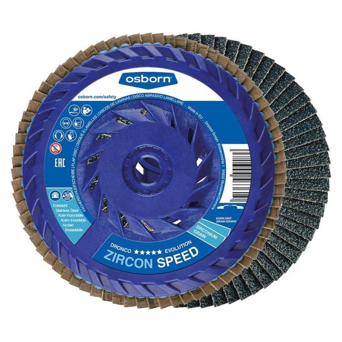 DRONCO - Disc lameral pentru slefuit ZIRCON SPEED prindere M14, 115mm P40 [5151154100]