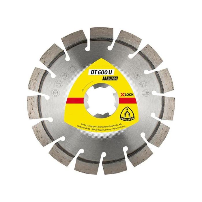 KLINGSPOR - Disc de taiere X-LOCK 125x22.2x2.4mm DT600U [350462]