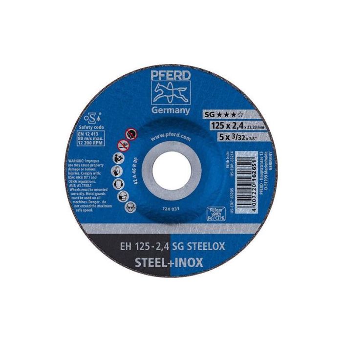 Pferd - Disc de debitatare A46RSG-INOX 125x2.4mm [EH125-2,4A46RSG-INOX]