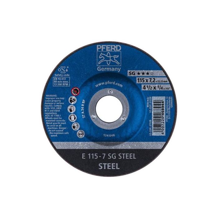 Pferd - Disc de slefuit A24RSG 115x7mm [E115-7A24RSG]