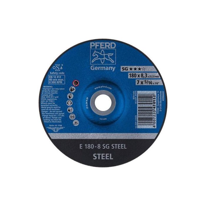 Pferd - Disc de slefuit A24RSG 178x8mm [E178-8A24RSG]