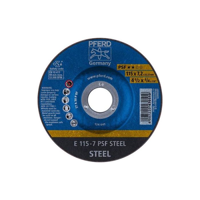 Pferd - Disc de slefuit A30PPS 115x7mm [E115-7A30PPSF]