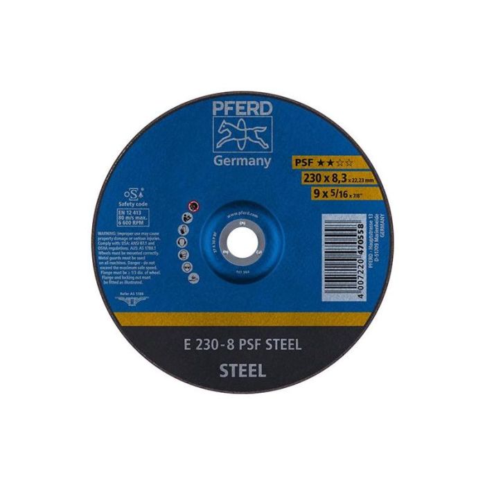 Pferd - Disc de slefuit A30PPS 230x8mm [E230-8A30PPSF]