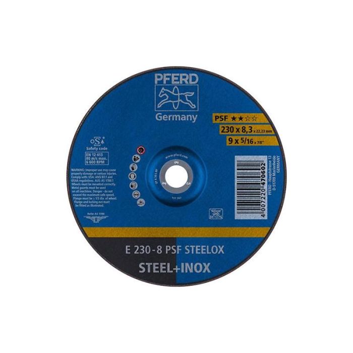 Pferd - Disc de slefuit PSFSTEELOX 230x8mm [62023831]