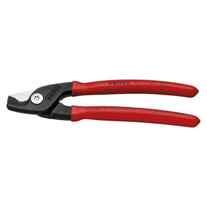 KNIPEX - Cleste pentru taiat cabluri cu manere din plastic 160mm [9511160]