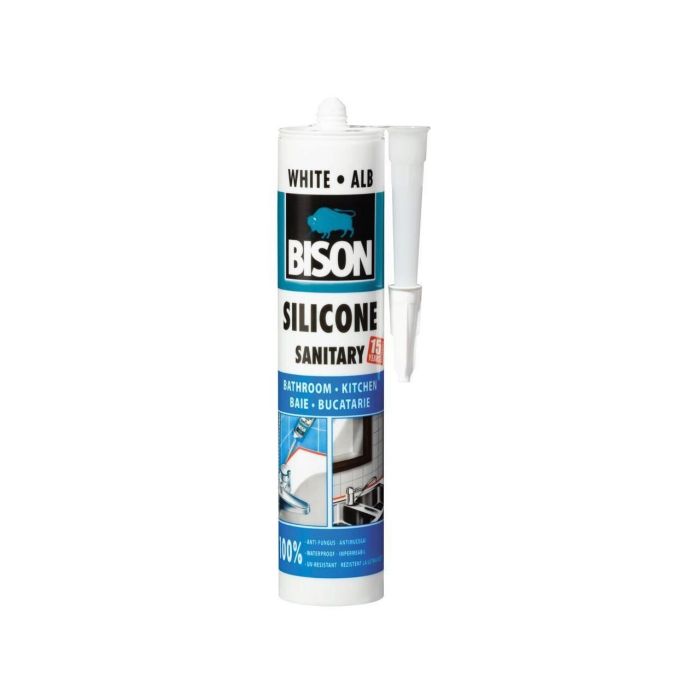 BISON - Silicon Sanitar alb 280ml [423005]