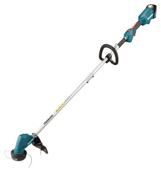 makita - Trimmer pentru gazon 30cm, cu acumulator 18V, 5.0Ah, incarcator [DUR192LST]