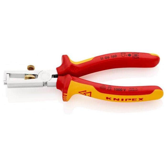 KNIPEX - Cleste pentru dezizolat 160 mm VDE [1106160]