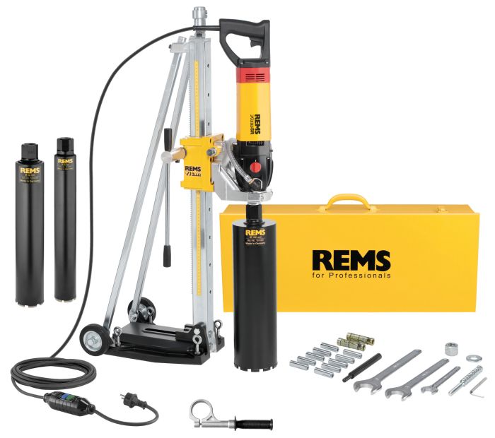 REMS - Masina de carotat PICUS SR, Set Titan + stand + 3 carote 62/82/132mm [183023, 183023R220]