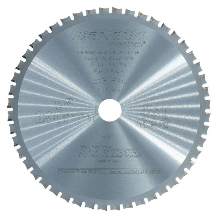 Jepson - Panza fierastrau circular HM Drytech pentru otel si inox, 230x25.4x2.0mm, 48 dinti