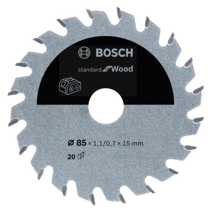 BOSCH - Panza fierastrau circular HM Standart Wood, 85x1.1/0.7x15mm, 20 dinti [2608837666]