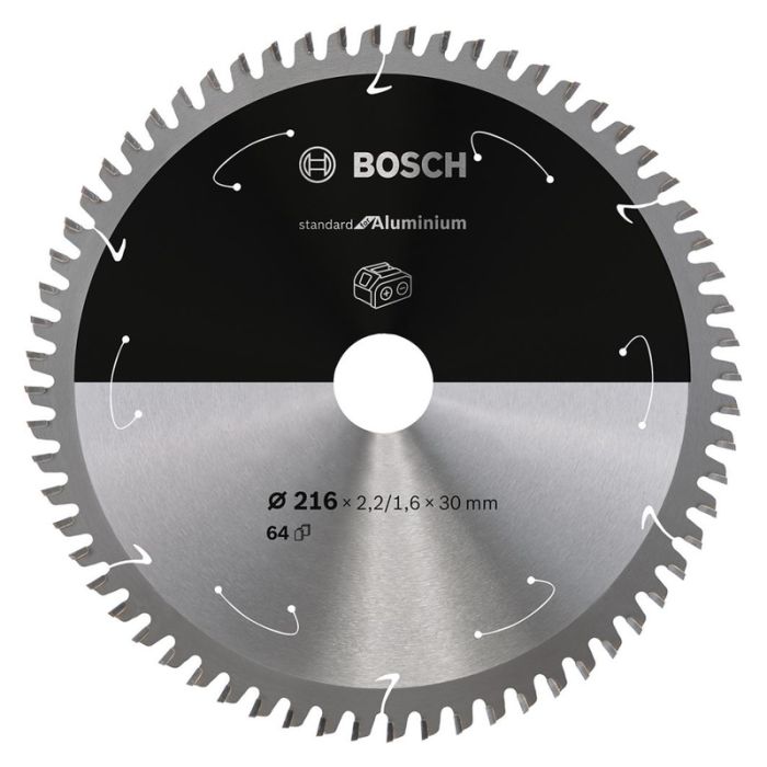 BOSCH - Panza fierastrau circular HM Expert Aluminium, 216x2.2/1.6x30mm, 64 dinti [2608837776]