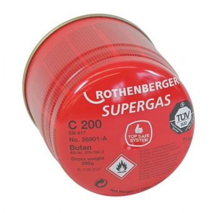 ROTHENBERGER - Cartus de gaz cu valva tip membrana C200 330ml [035901-B]