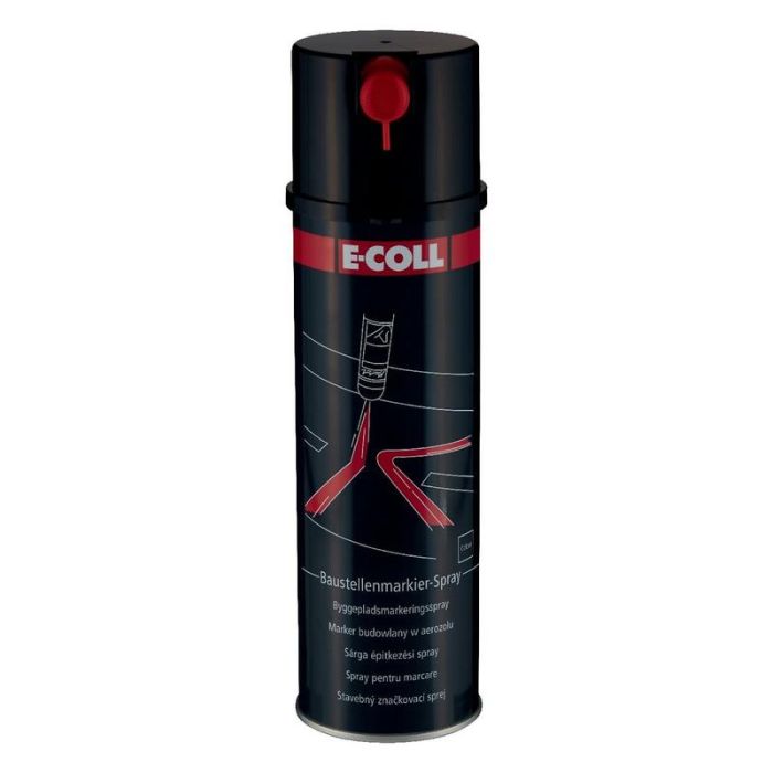 E-COLL - Spray de marcare negru pentru santier 500ml EE [4317784564670]