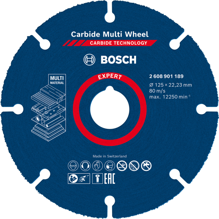 BOSCH - Disc Carbide MultiWheel 125x22.23mm Expert [2608901189]