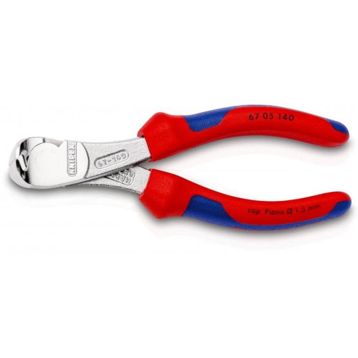 Knipex - Cleste cromat cu taiere frontala si manere multicomponente 140 mm [6705140]