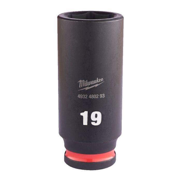 Milwaukee - Cheie tubulara impact Shockwave 3/8", lunga, 19 mm [4932480293]