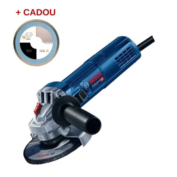 BOSCH - Polizor unghiular GWS 9-125 S, 900W, 125mm, turatie variabila + disc diamantat MDSTMAX-125-3 [MET-14169]